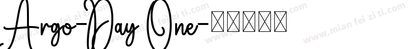 Argo-Day One字体转换